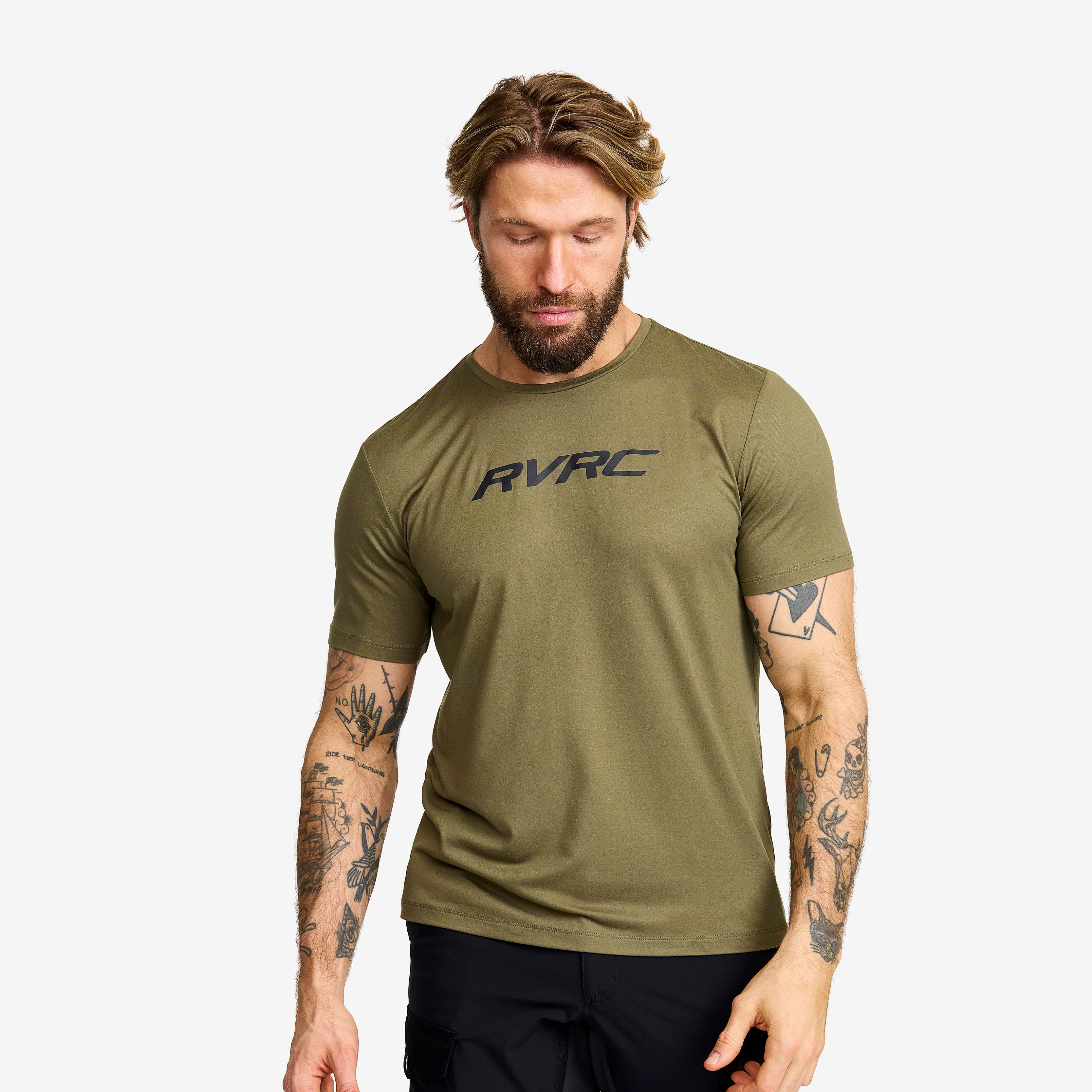 Mission Logo T-shirt Herre Burnt Olive
