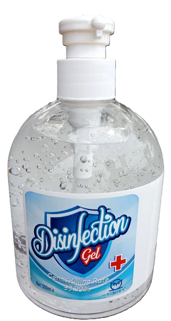 6X Hånddesinfeksjon, Håndspray Gel 500ml 75%