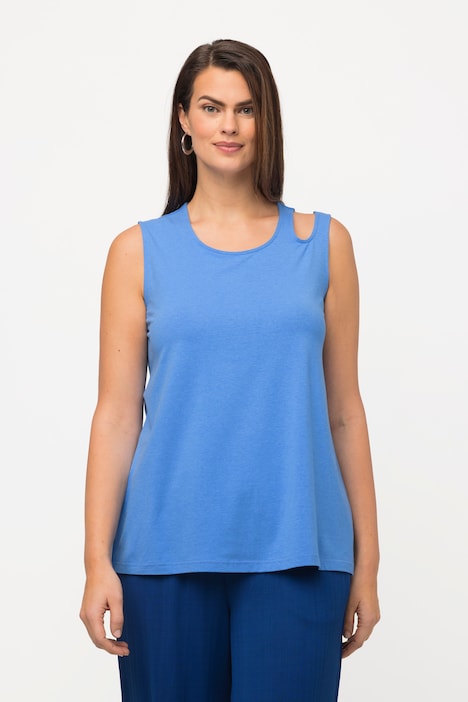 Top, Cut-Out, Classic, Rundhals, ärmellos
