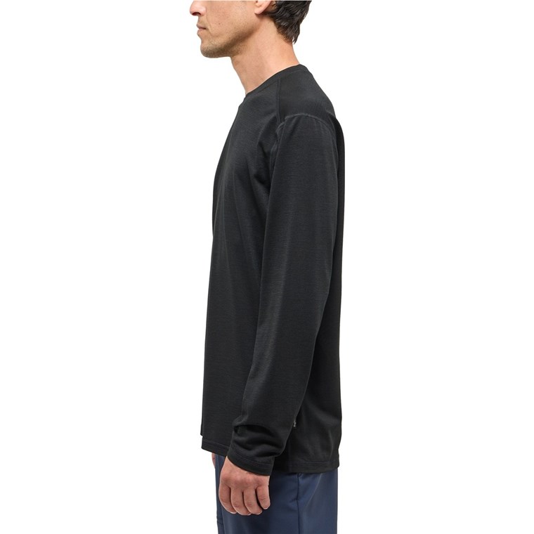 Haglöfs Kaise Wool LS Tee Men True Black