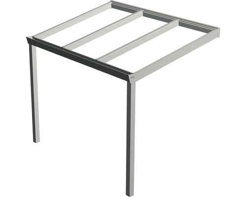 Legend terrasoverkapping met helder polycarbonaat, 300x200 cm, wit