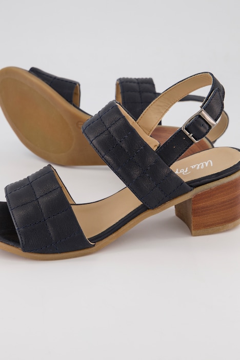 Leder-Sandaletten, Lederfutter, Weite H