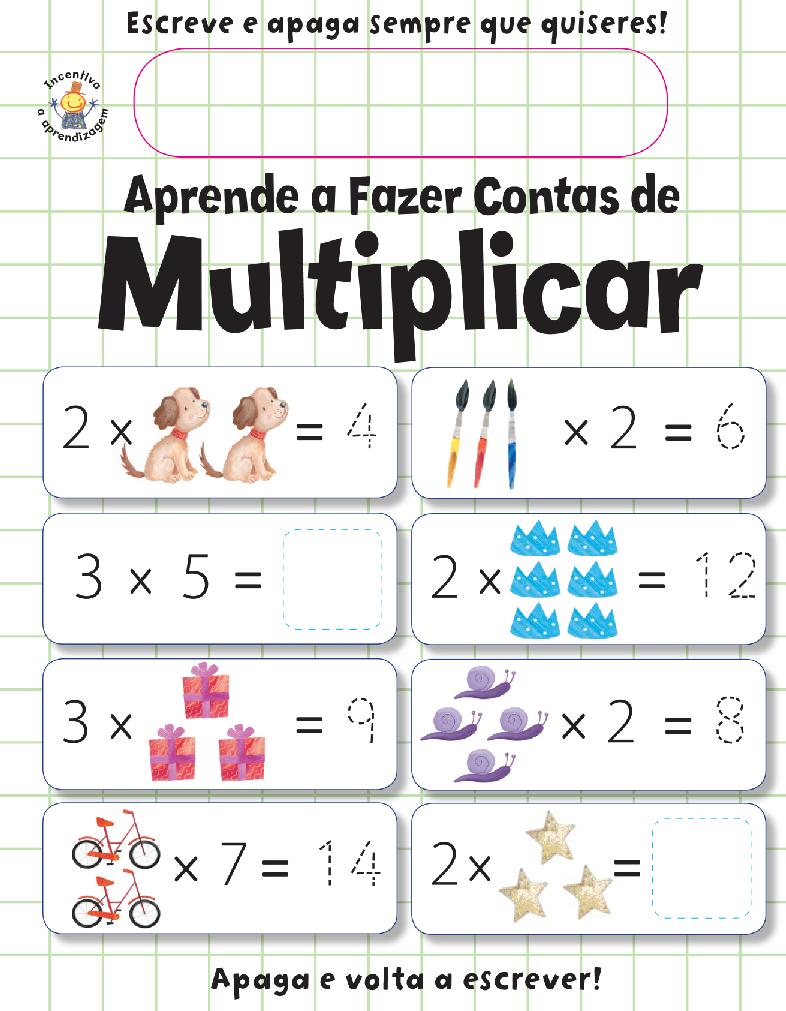Aprende a Fazer Contas de Multiplicar de Elizabeth Golding - (3ª Edição)
