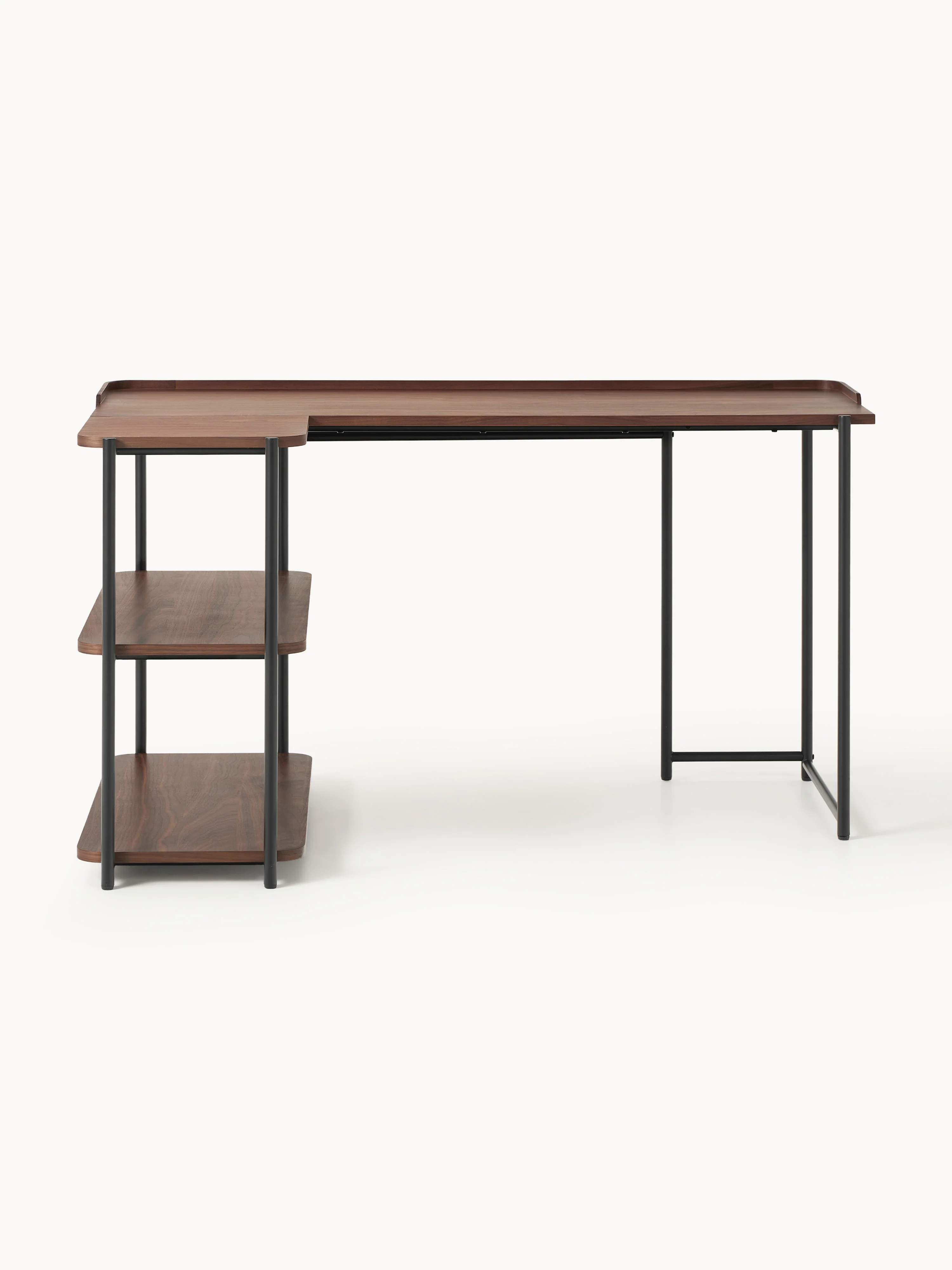 Houten Renee hoekbureau in bruin