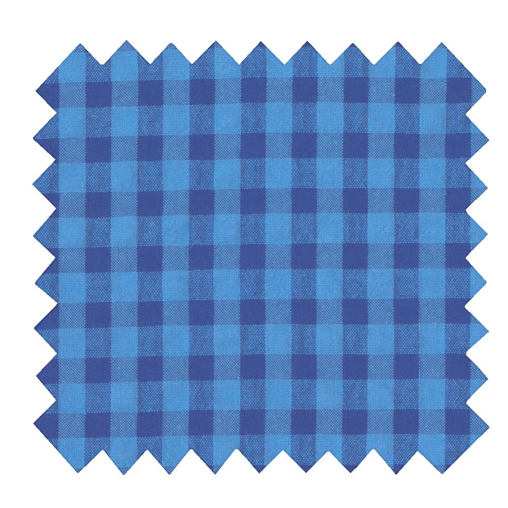 Tissu Coton Au Mètre Ex2533 Vichy Seersucker Bleu Navy