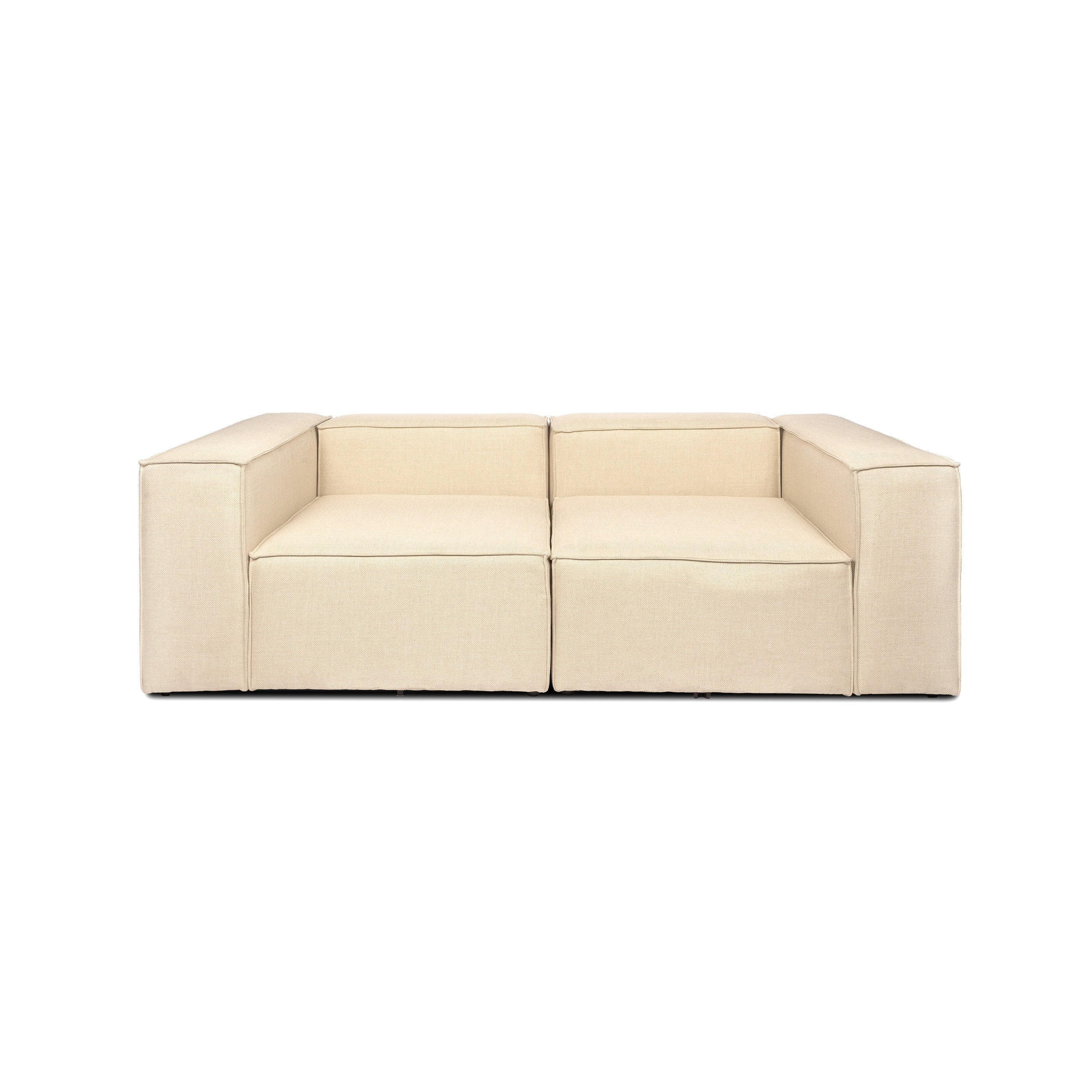 HOME DELUXE Modulares Sofa VERONA Größe S Beige - versch. Ausführungen