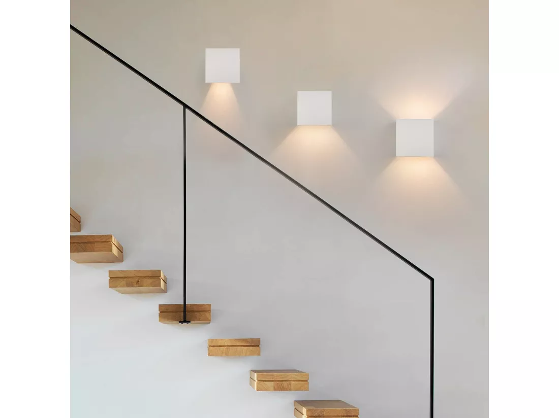 NETTLIFE Applique Murale LED Int/Ext, Blanc Chaud IP65, pour Maison, Chambre, Couloir, Cage d’Escalier