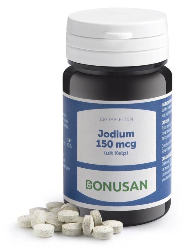 Bonusan Jodium 150 mcg (uit Kelp) 180 Tabletten