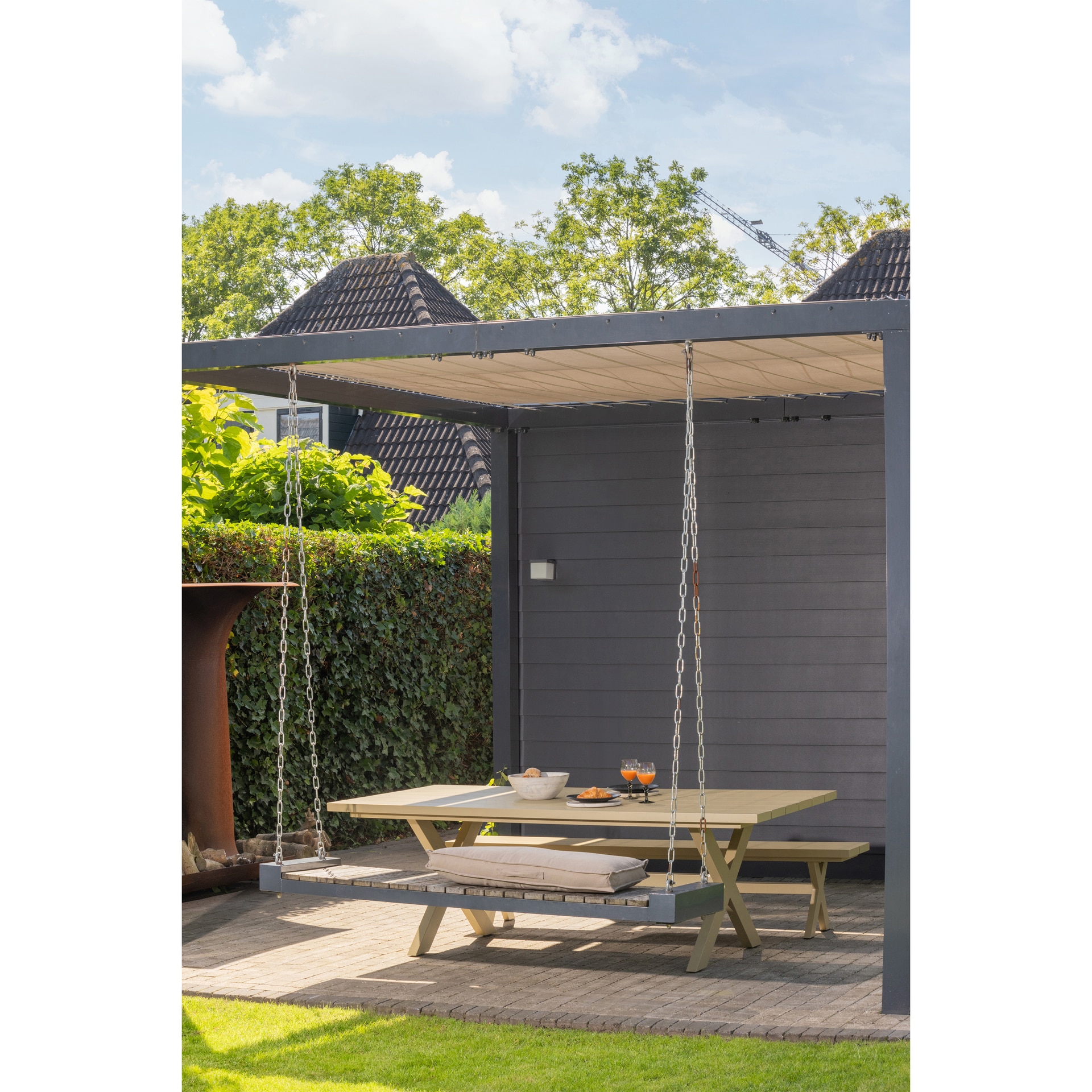 Gartentisch DELTA 220 x 105 cm sandgrün