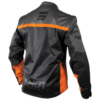 Veste enduro Shot SOFTSHELL LITE - BLACK ORANGE 2022 - Noir / Orange