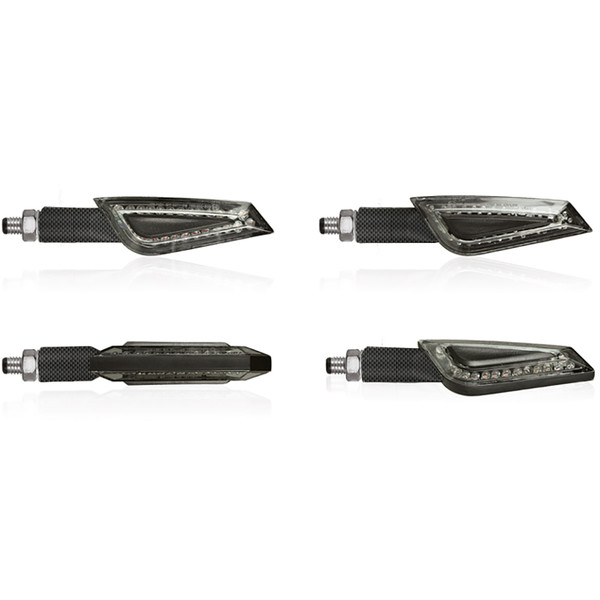 Chaft - Clignotants LED Shelter Carbone / Fumé