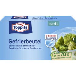 Sachet de congélation avec fond solide
