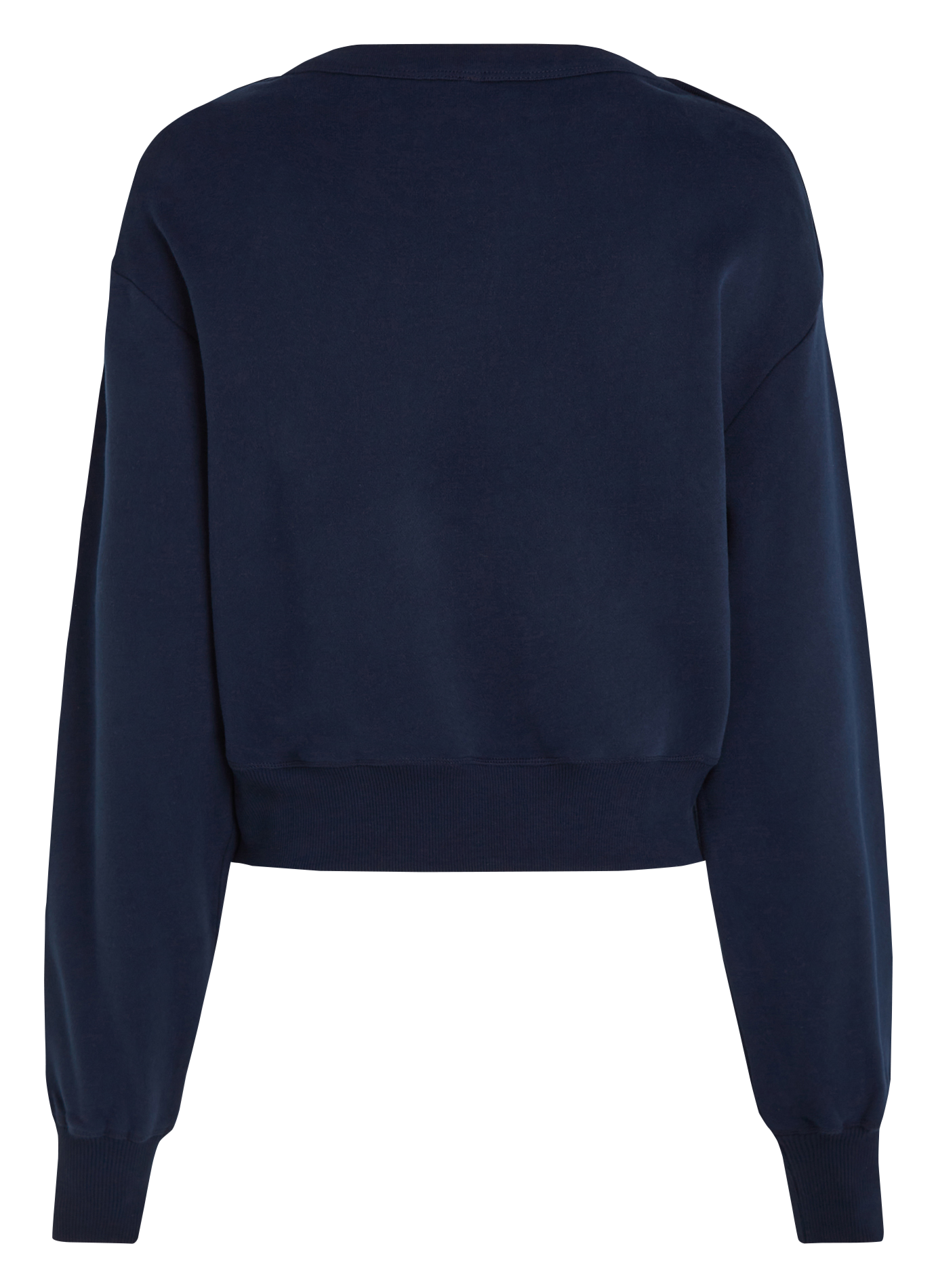 Sweat droit en coton rayé | Bleu
