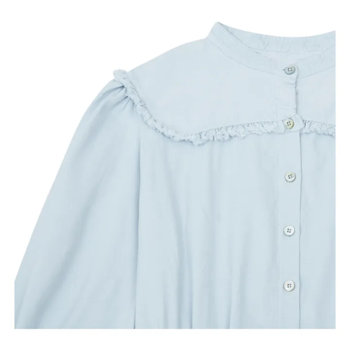 Longlivethequeen Blouse Unie Coton Bio | Bleu pâle