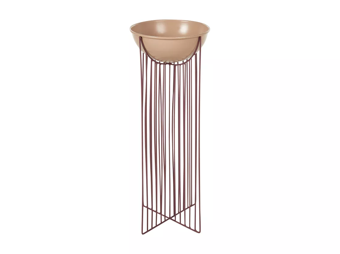 Lot de 2 pots à plantes surélevés FICARIA Métal 22 cm Rose