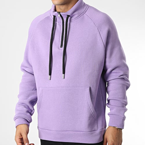Sweat Col Zippé KL-2101 Violet Lila