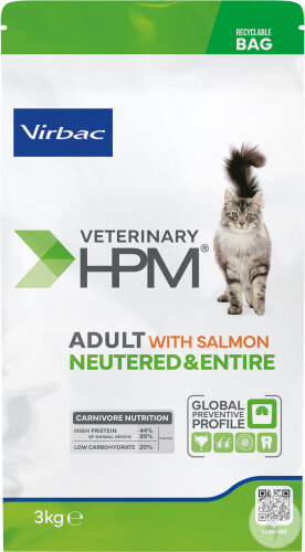 Veterinary HPM Adult With Salmon Neutered & Entire Cat 3kg