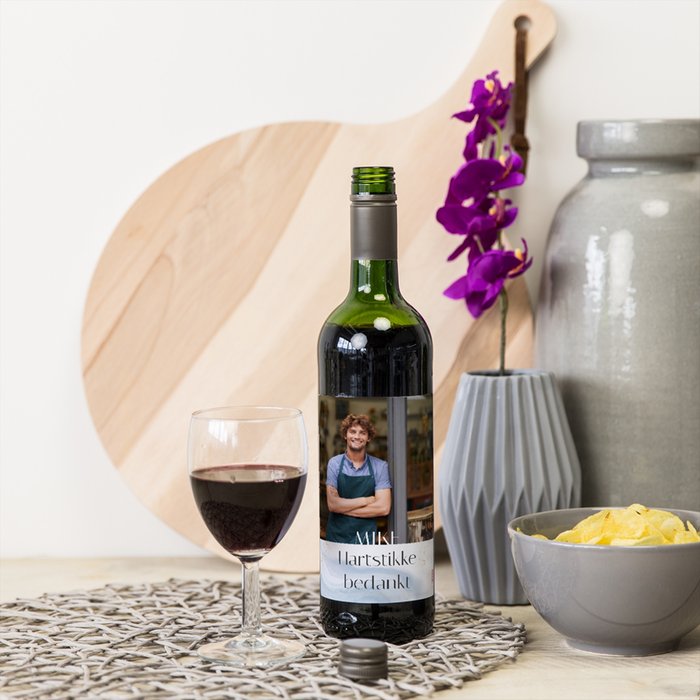 Duc de la Foret | Merlot | Bedankt met eigen foto & tekst | 750 ml