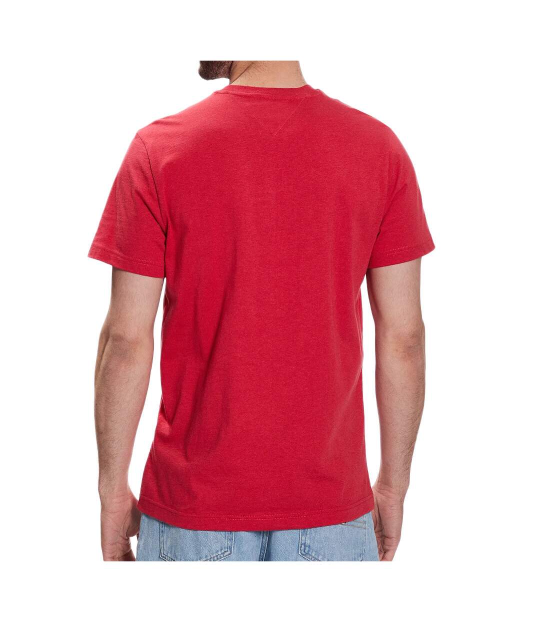 T-shirt Rouge Homme Tommy Hilfiger Essential Flag