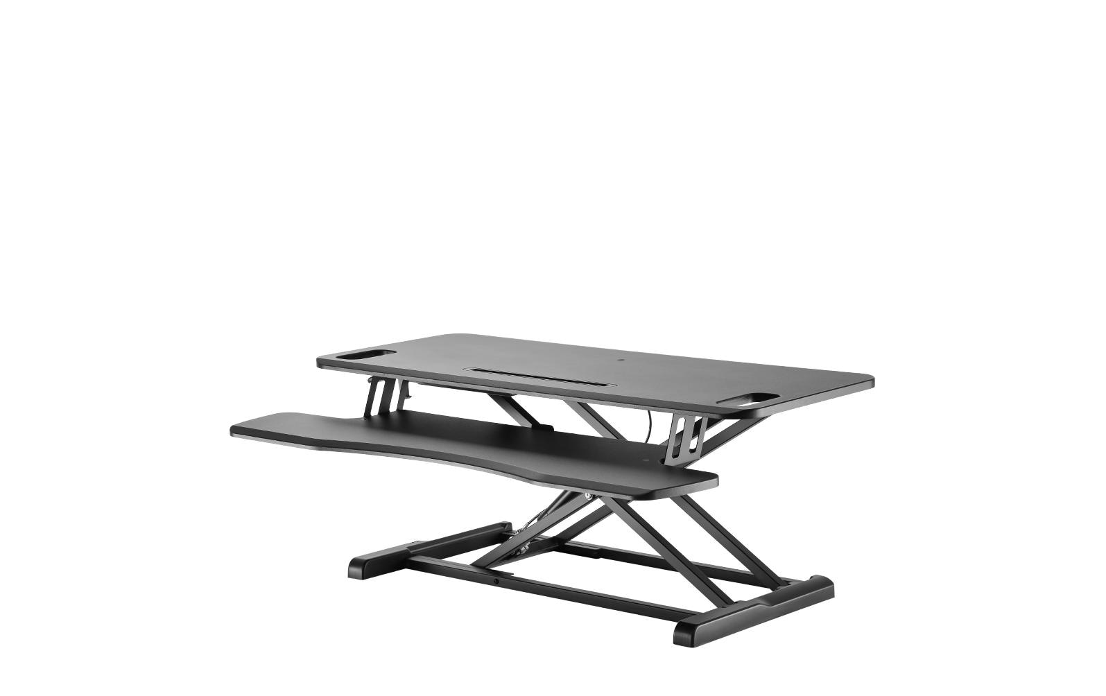 Monitor Erhöhung NS-WS300BLACK Schwarz<br>Sitz-Steh-Workstation 15 kg