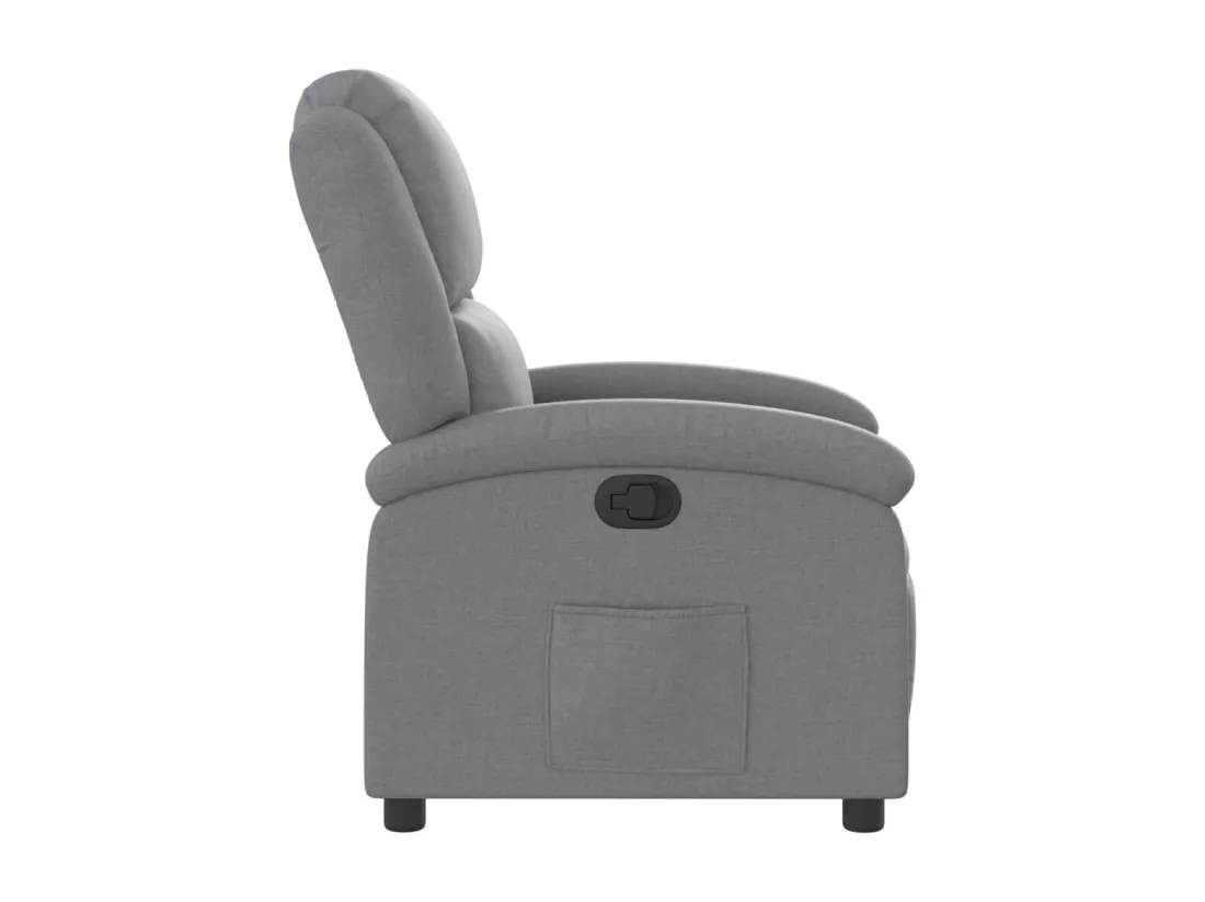 Fauteuil inclinable Gris clair Tissu