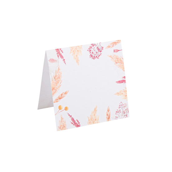 10 marque-places Fleurs sauvages colorées-5x5cm