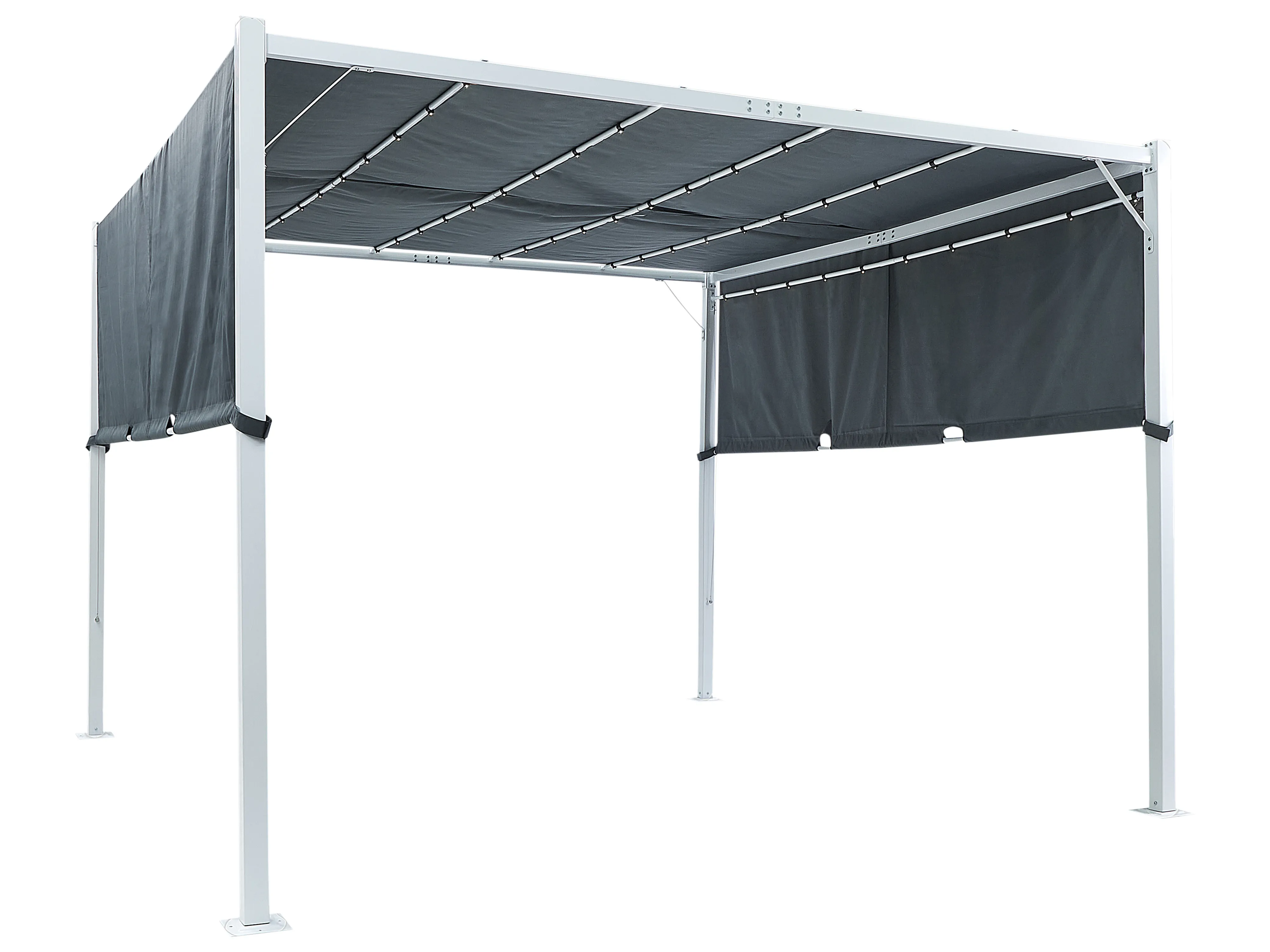 Paviljoen LED PARGA Metaal 310 cm 310 cm Grijs