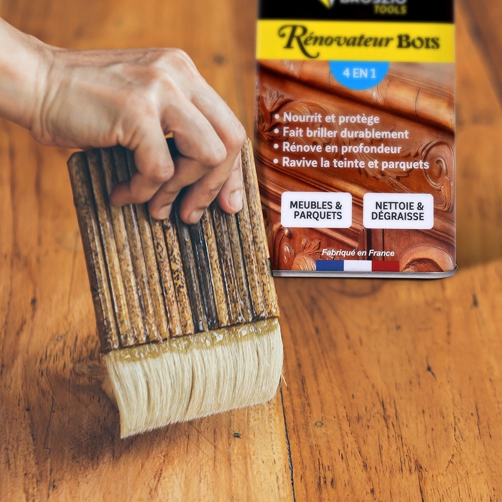 Rénovateur bois 4 en 1 | vernis bois 500 ml | peinture bois extérieur intérieur | ravive bois meuble parquet