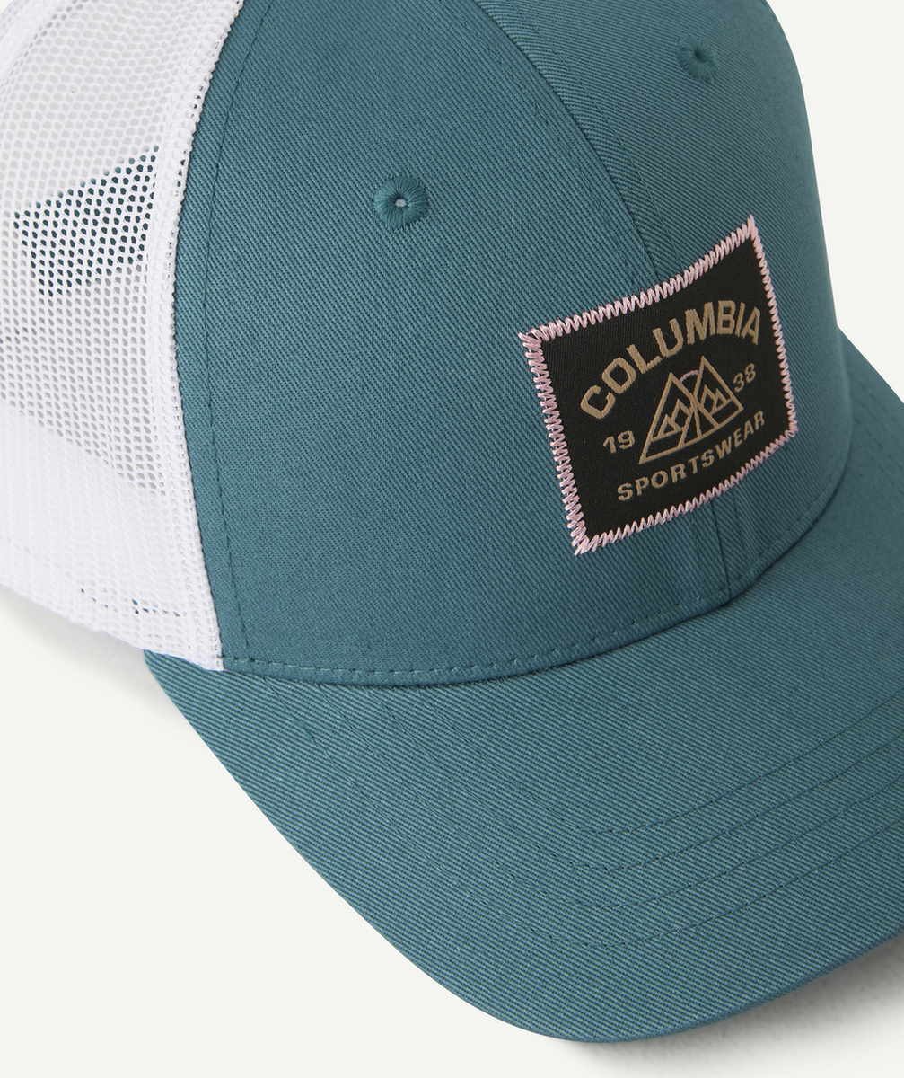 COLUMBIACASQUETTE YOUTH SNAP BACK BLEU-VERT AVEC PATCH