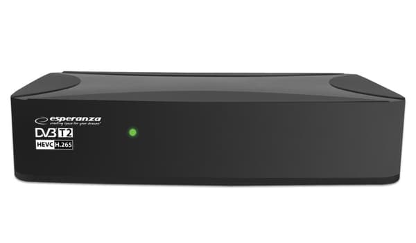 Esperanza Dvb-T2 H.265/Hevc digital bakkenett-TV-mottaker Ev108R
