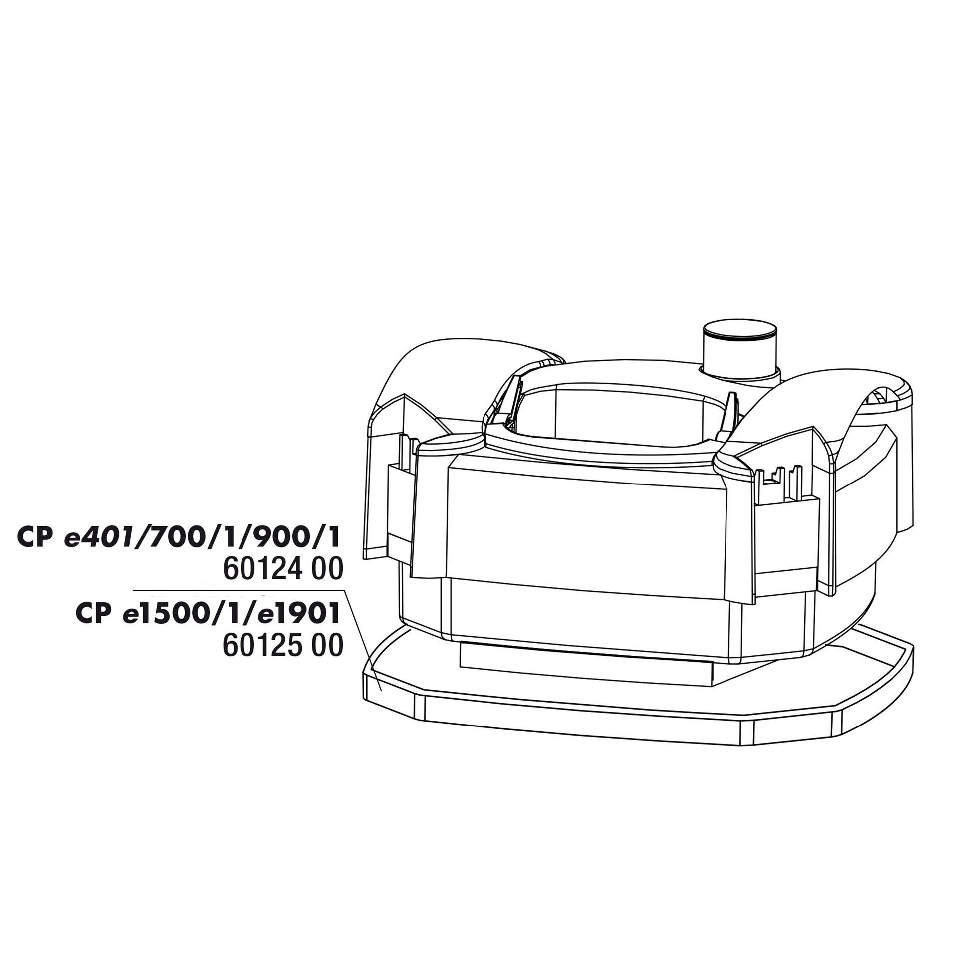 JBL Cristalprofi E700/E900 Dichting Pompdeksel