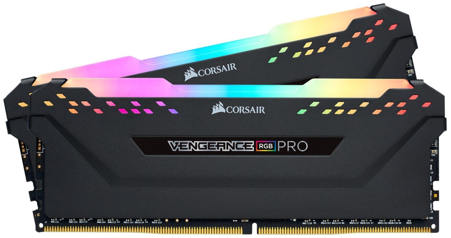 Corsair Vengeance RGB PRO - 2 x 8 Go - DDR4 3200 MHz CAS 16 - Noir