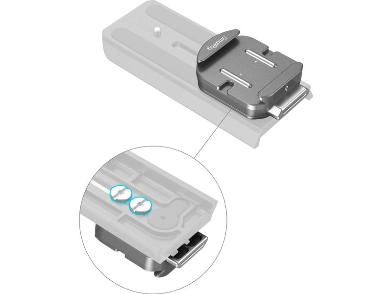 Smallrig HawkLock H38 Arca-Swiss Schnellwechselplatte Eine HawkLock-Grundplatte im Arca-Stil und eine Schnellwechsel-Kameramontageplatte