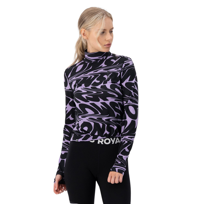 Mons Royale Damen Cascade Merino Flex 200 Mock Neck Longsleeve