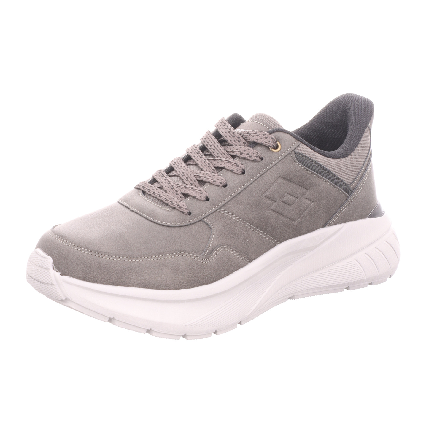 Lotto Lifes Herren-Sneaker Grau-Schwarz-Weiß