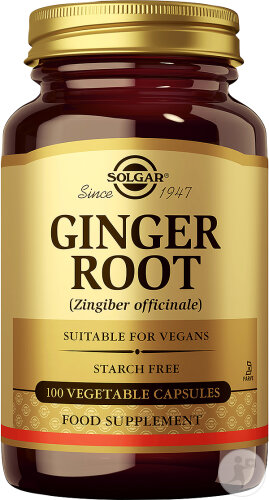 Solgar Ginger Gingembre Root 100 Gélules Végétales