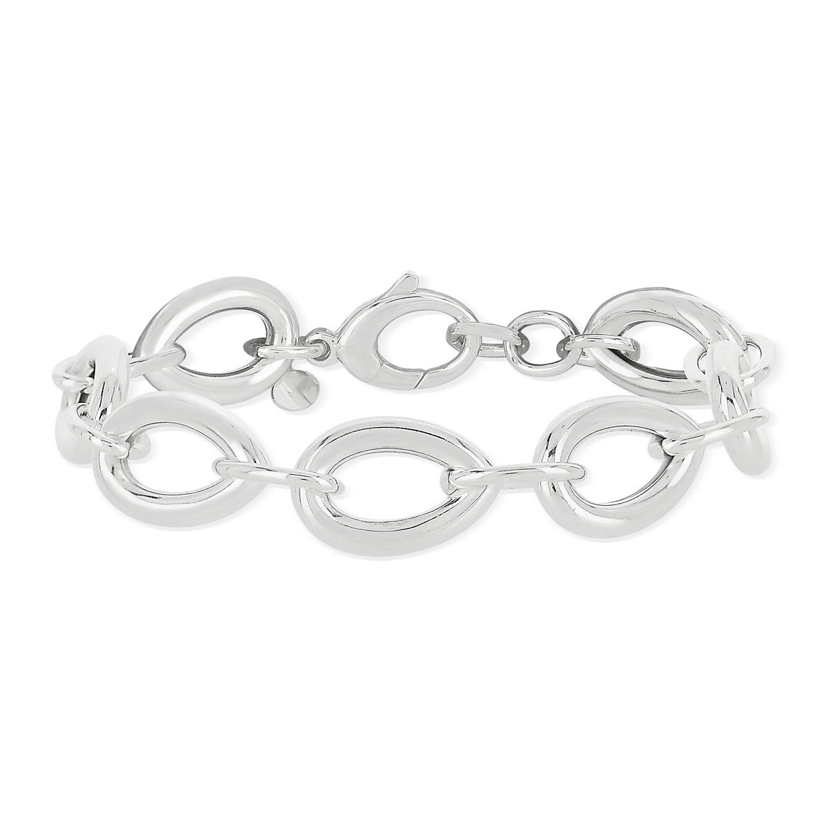 Bracelet argent 925 maille goutte 21 cm