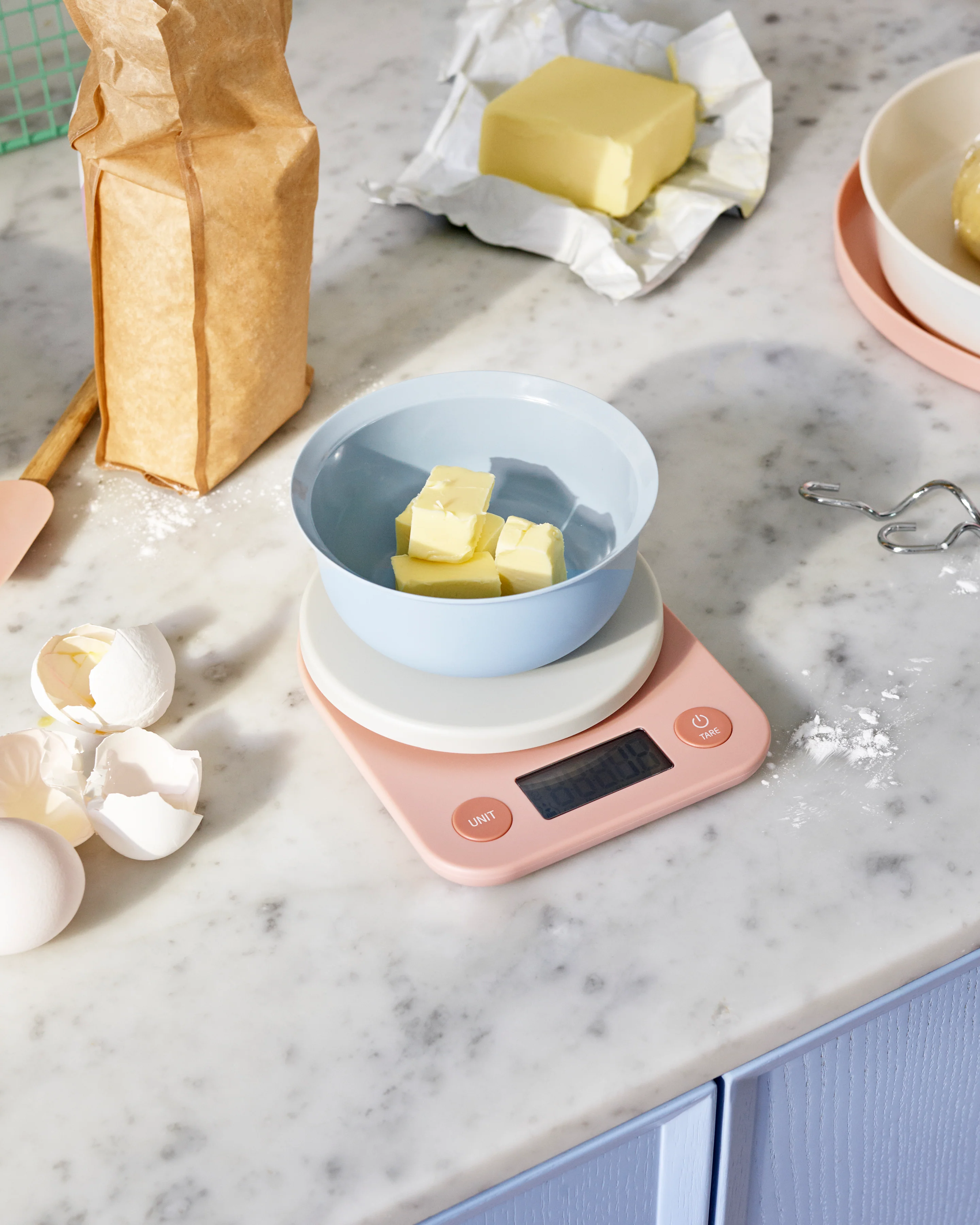 RIG-TIG  FOODIE køkkenvægt - rosa