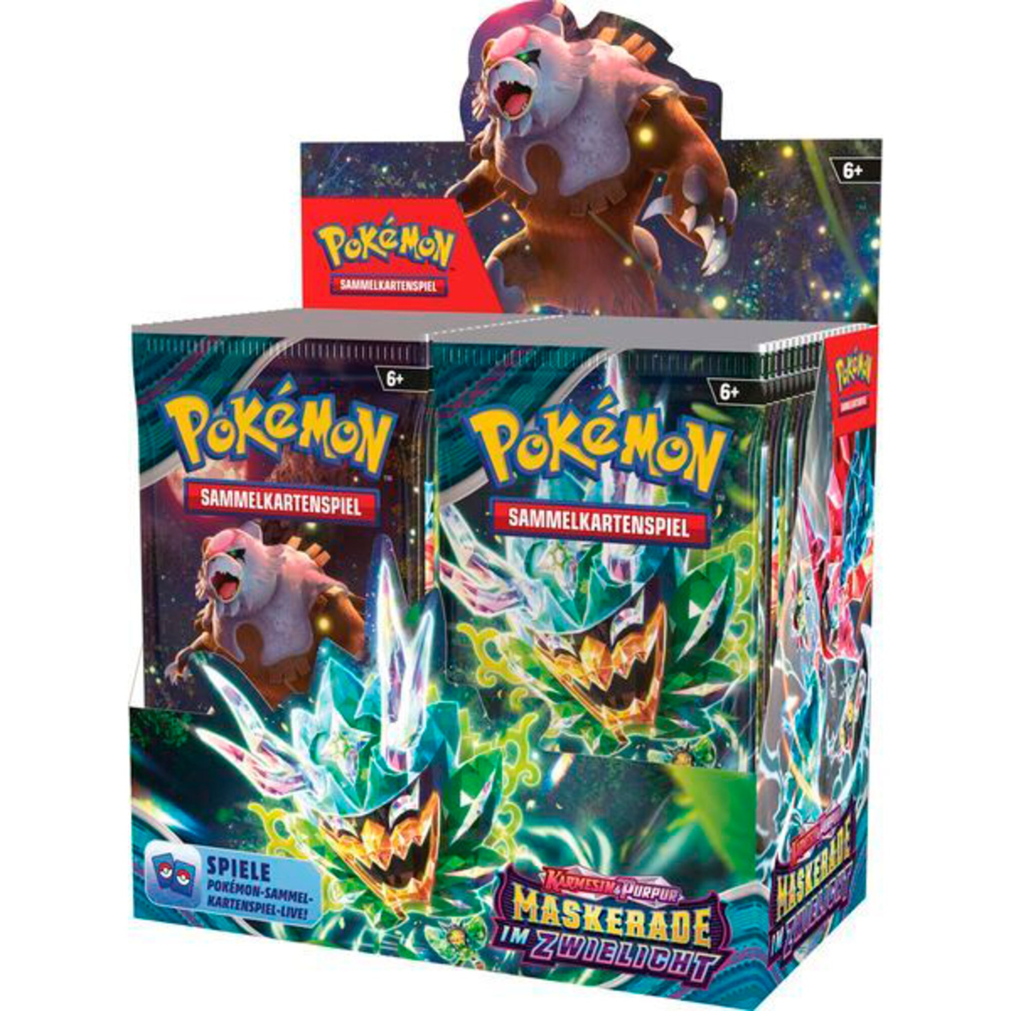 Amigo Sammelkarten Pokémon-TCG: Karmesin & Purpur - Maskerade im Zwielicht Booster Display