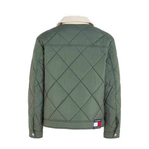 Tommy Jeans Quilted Trucker Jakke, Avalon Green, S