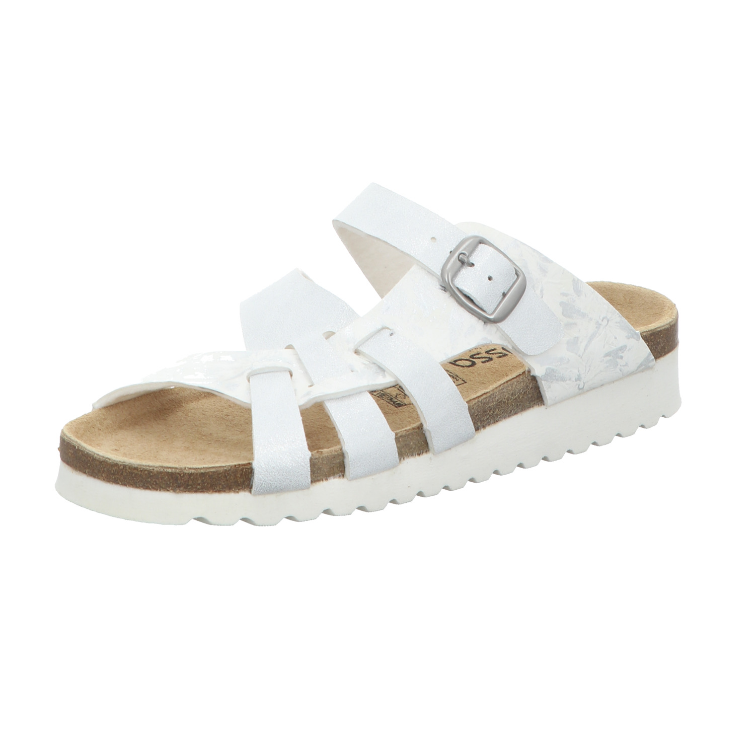 Alyssa Damen-Pantolette mit Tieffußbett Weiß