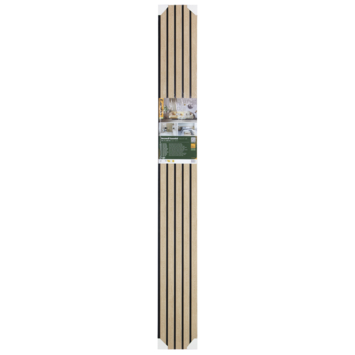 Lattenwand MDF Decowall Essential natuur eiken 260x30cm, 2 stuks (1.56m2)