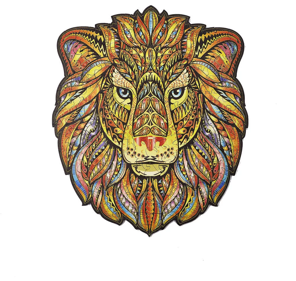 LE LION MAJESTUEUX - PUZZLE EN BOIS