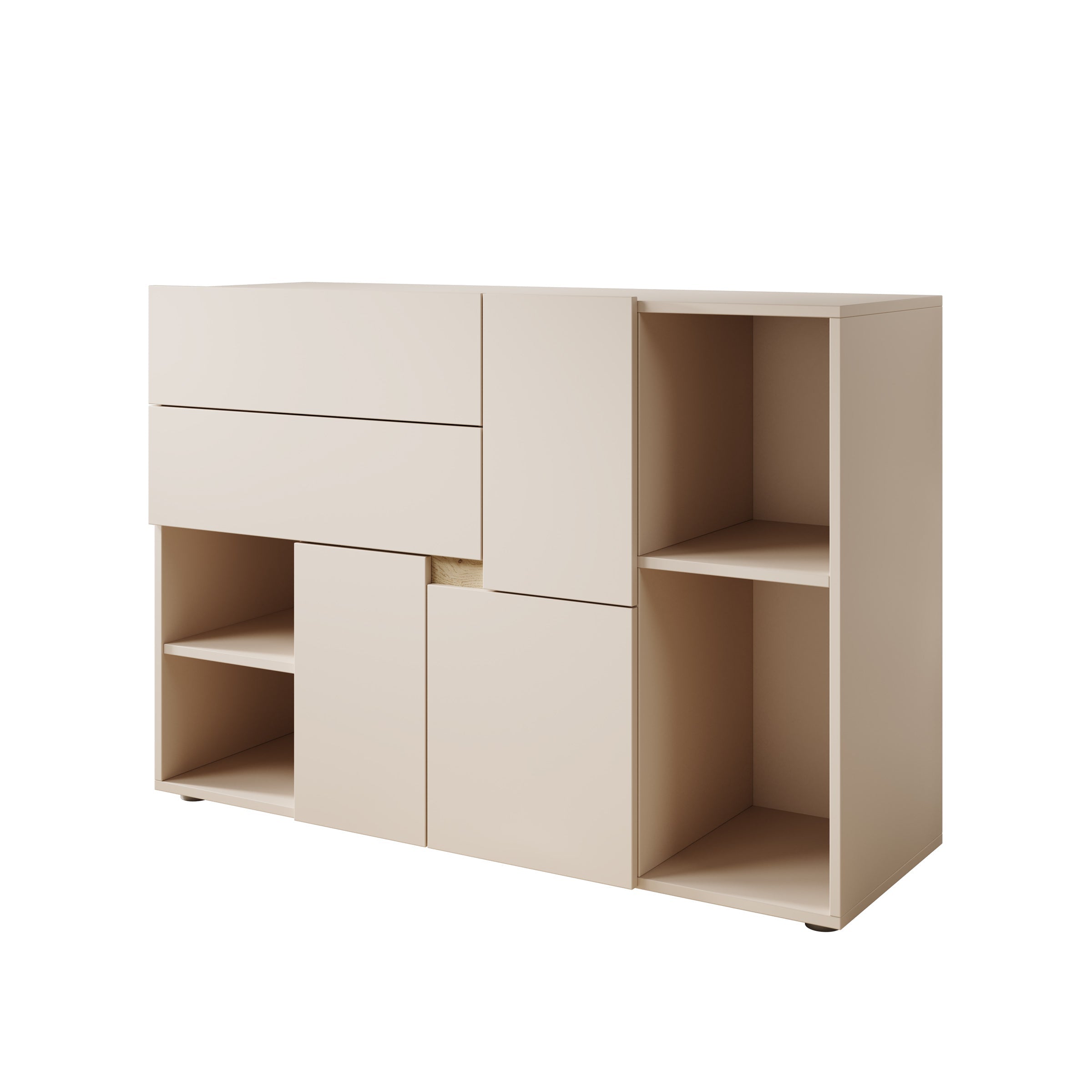 Meubella - Lombok - Dressoir - Beige - 120x42x85 cm