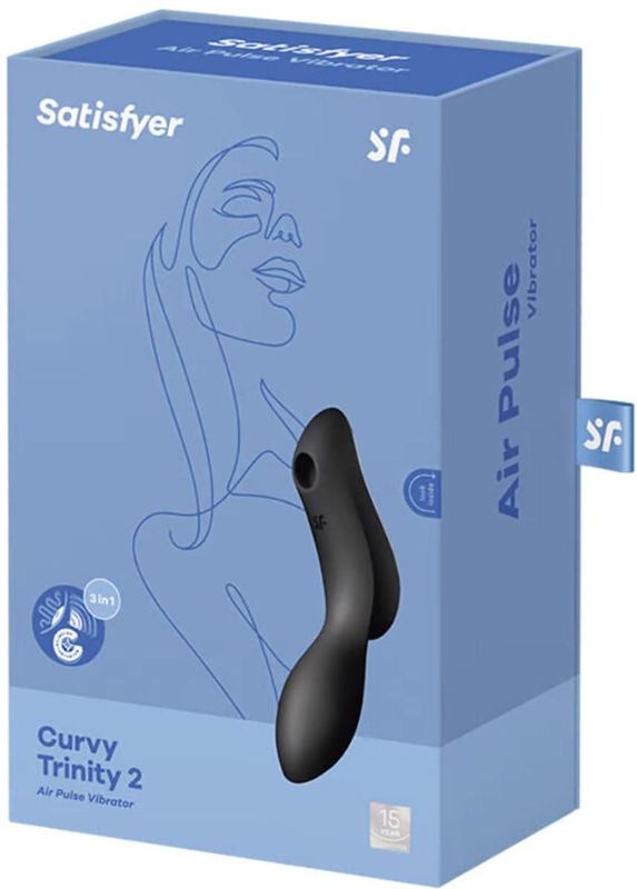 Satisfyer - Curvy Trinity 2 - G-spot Vibrator - Roze - Siliconen