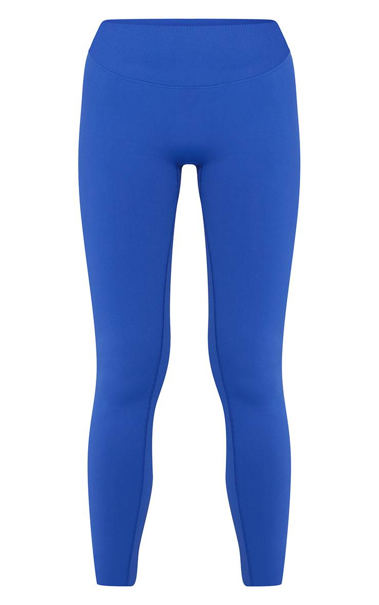 Bleu Cobalt Legging De Sport Sans Couture Effet Synthétiquesh-up Fessier