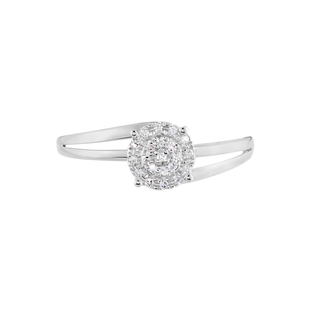 Bague Or Blanc Rosalane Diamants