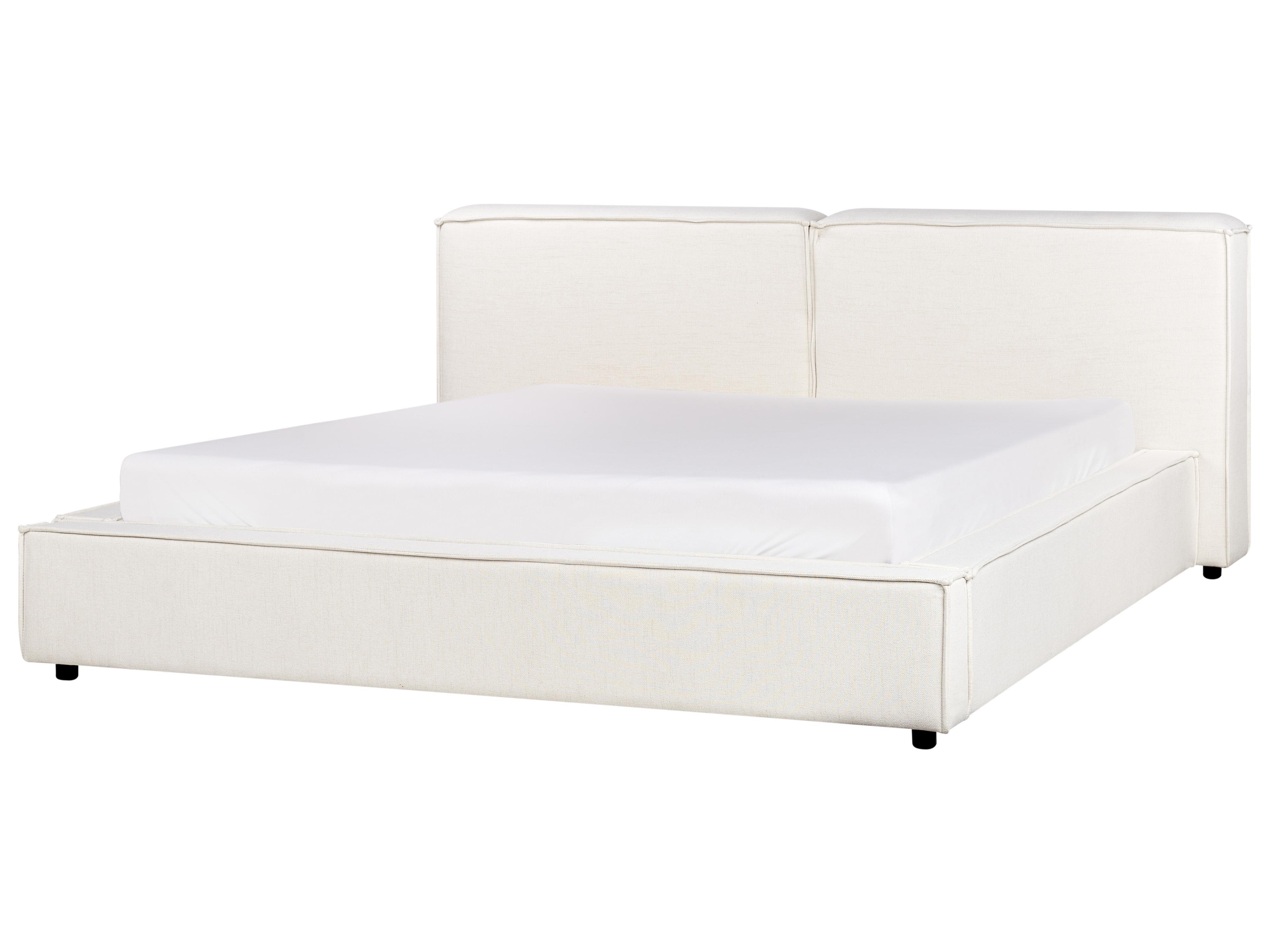 Waterbed Stof LINARDS 180 x 200 cm Gebroken wit