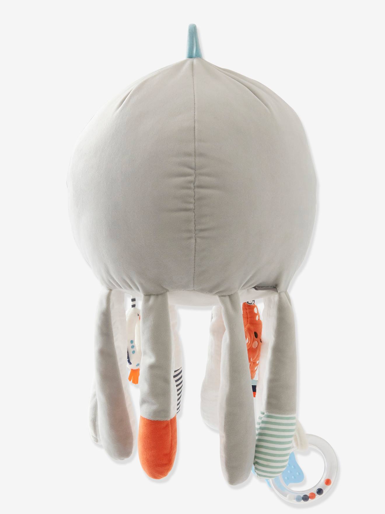 Polvo de pelúcia gigante cinza para atividades