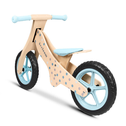Bicicleta de madeira Beeloom sem pedais com assento ajustável